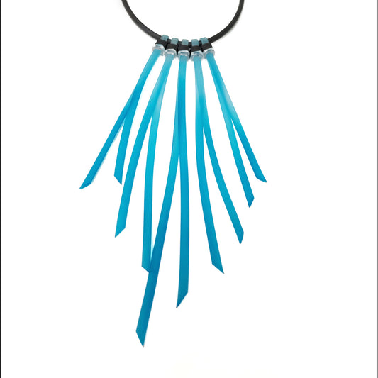 TENERIFE collier "plumes" Turquoise