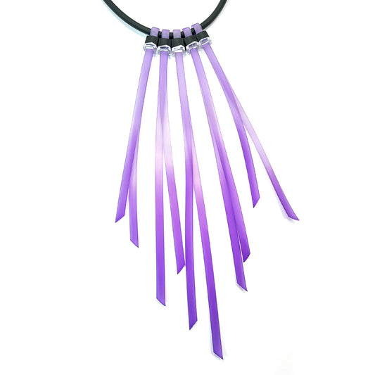 TENERIFE "feather" necklace Purple Violet