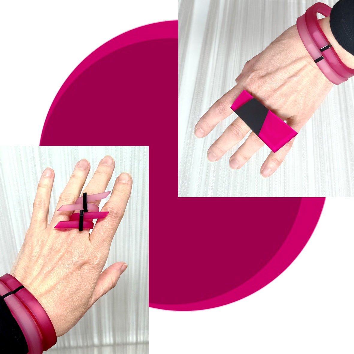 YUNA°DUO, lot de 2 bracelets en caoutchouc Turquoise