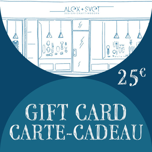 ALEX+SVET e-GIFT CARD / Carte Cadeau / 25€