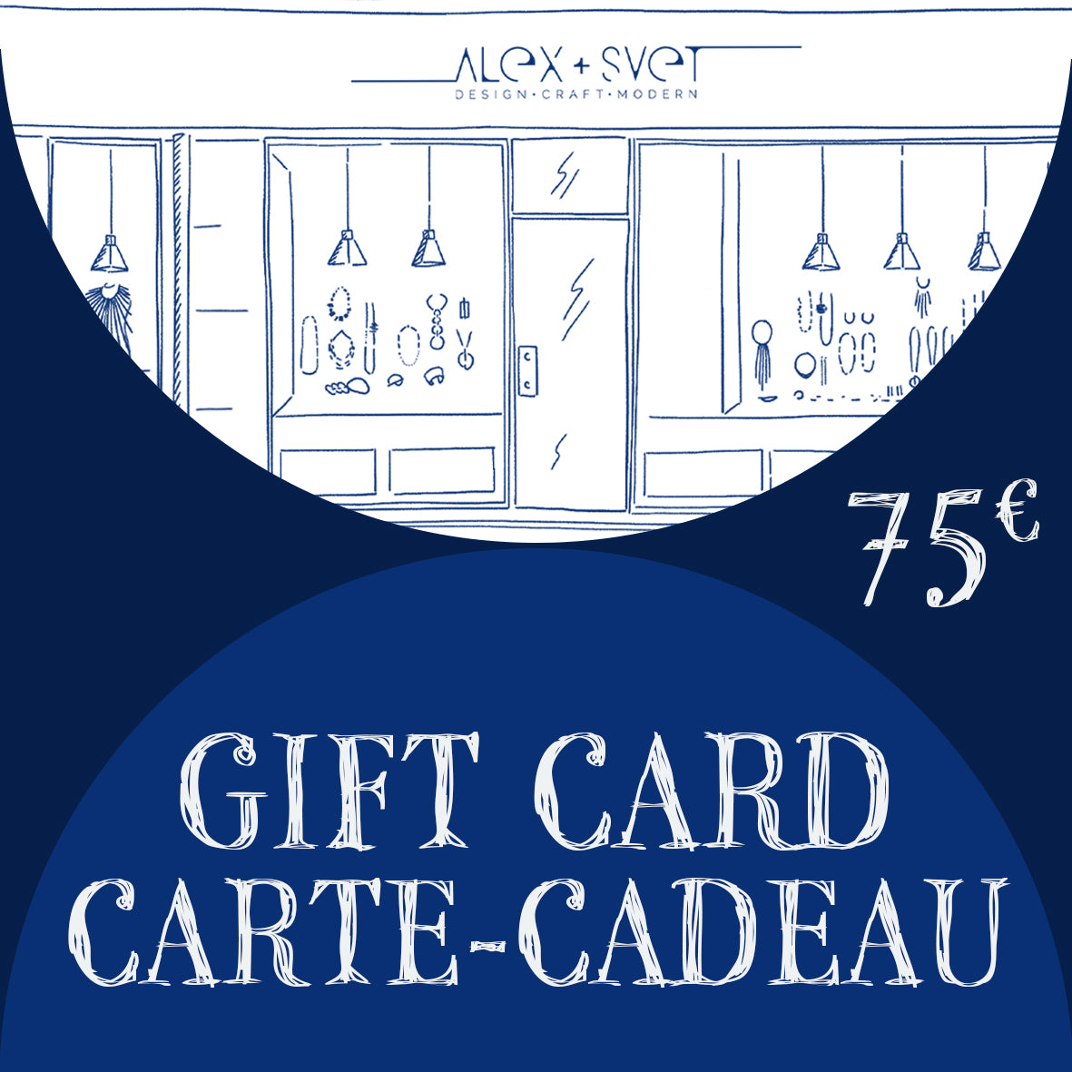 ALEX+SVET e-GIFT CARD / Carte Cadeau / 75€