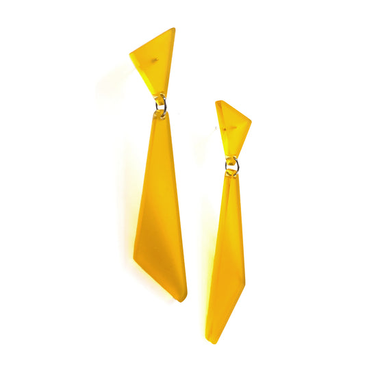ARKANSAS acrylic earrings Sun Marigold Frosted