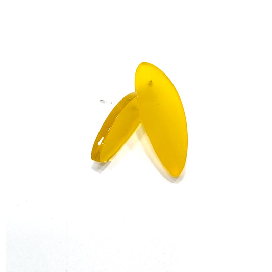 Boucles d'oreilles puces en acrylique Dea Sun Marigold