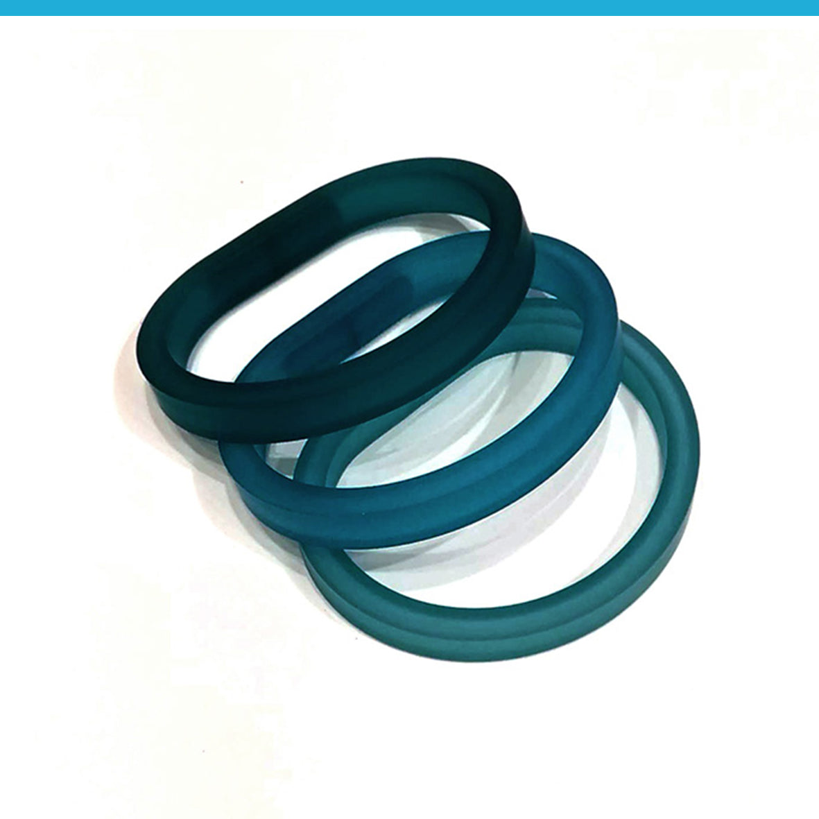 Drim Trio set of 3 rubber bracelets | 8 colors available