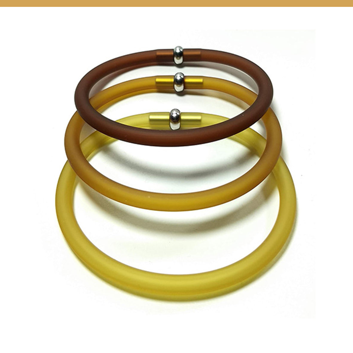 Safari Trio set of 3 rubber bracelets