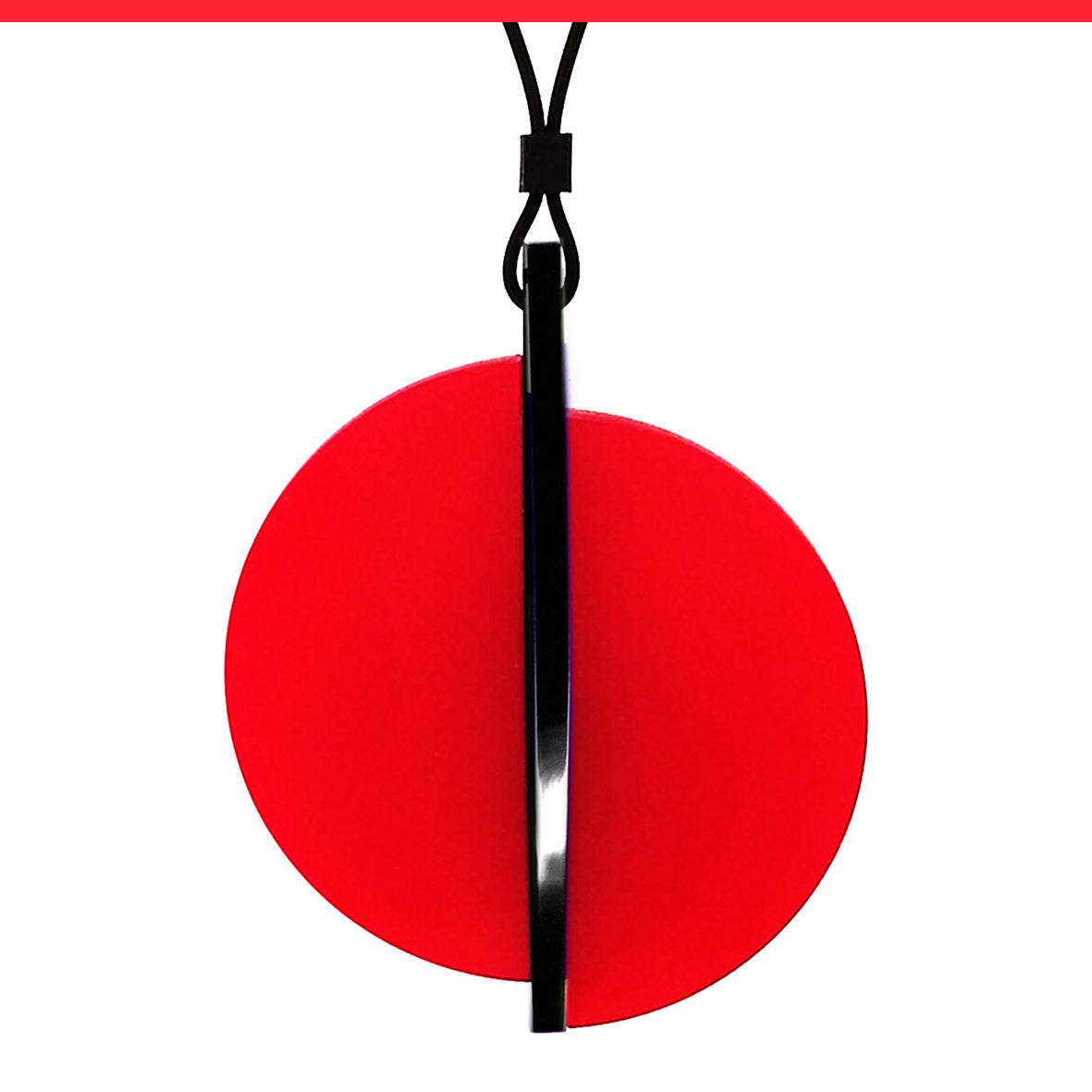 ALF acrylic pendant Poppy Red