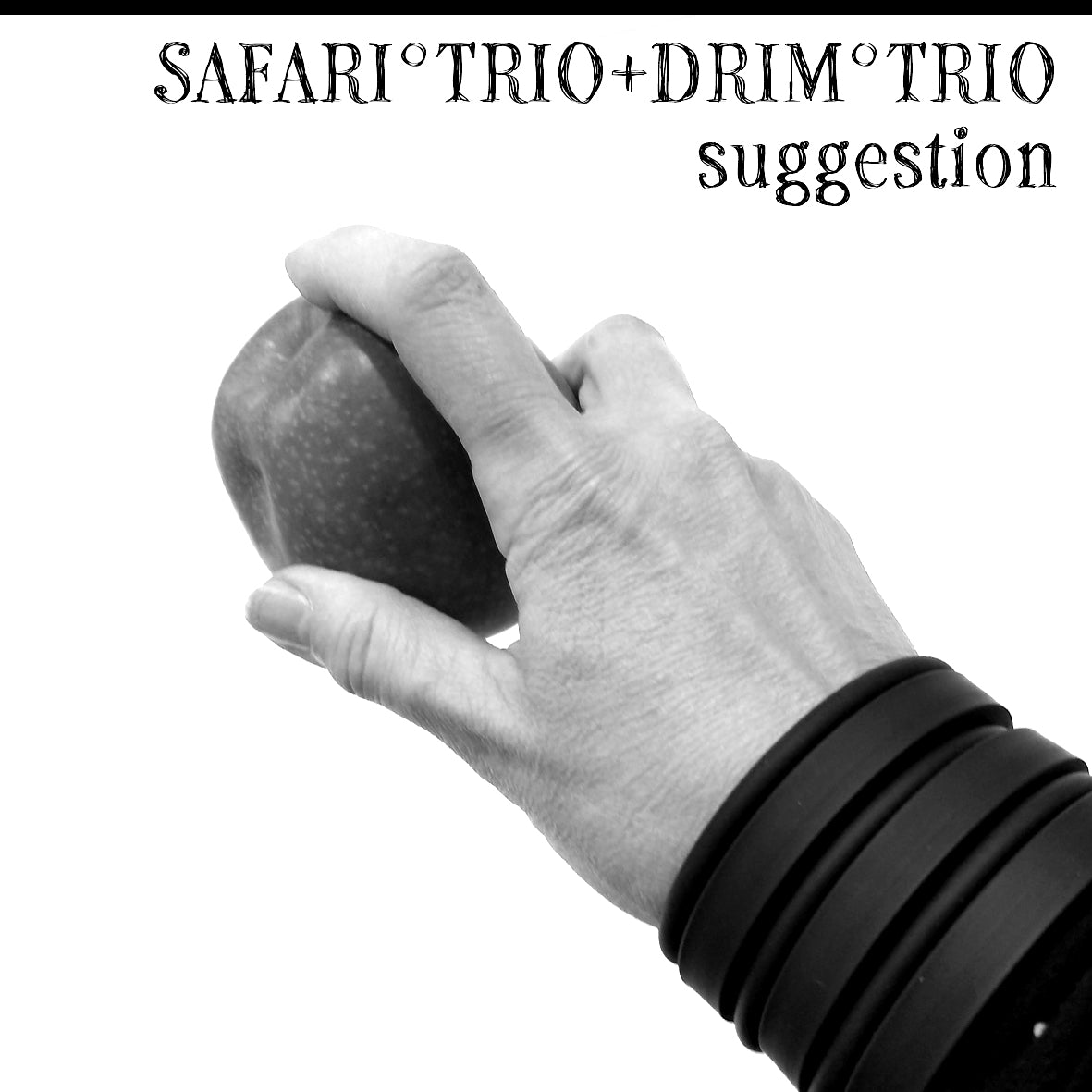 Safari Trio set of 3 Black rubber bracelets