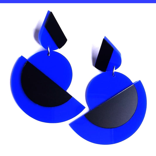 Suzanna post & drop earrings Blue