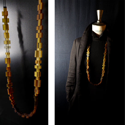 YALTA long necklace Ochre